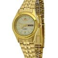 Orient Orient NQ0400BC (FNQ0400BC)  FNQ0400BC механические женские часы  желтый циферблат, браслет  — вид спереди